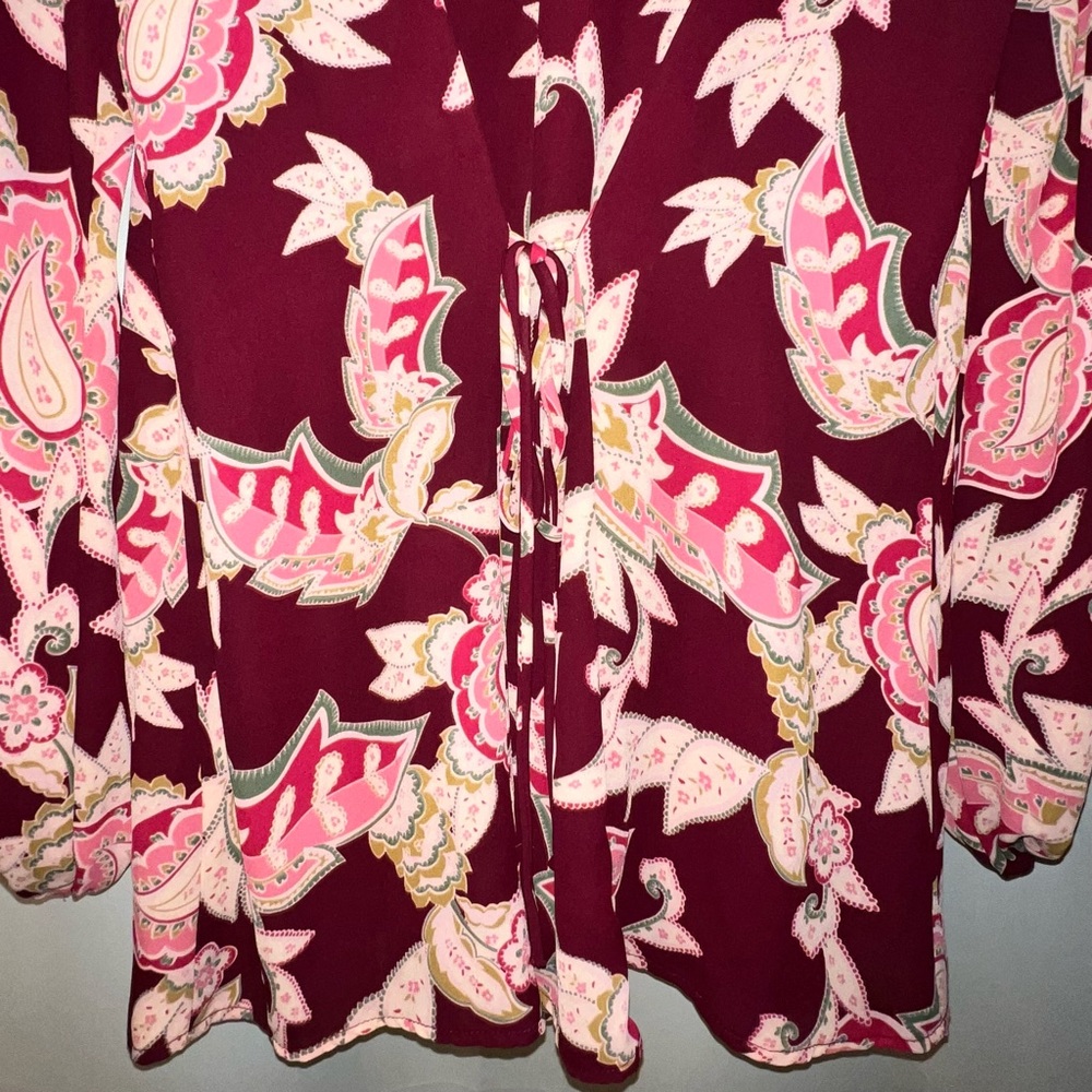 SHOW ME YOUR MUMU | Bailey Tie Back Romper for Fall | Flouncy Boho Print | Small - Picture 8 of 11